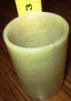 19th Century Chinese White - Green Jade Cylinder Vase 2 3/4 X 2 Inches Vases photo 4