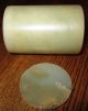 19th Century Chinese White - Green Jade Cylinder Vase 2 3/4 X 2 Inches Vases photo 6