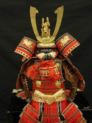 Japanese Gogatsu Samurai Yoroi Kabuto 60cm,  Helmet,  Armor / Maedate photo