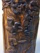 Southeast Asian (malaysia) Carved Bird Agarwood Brush Pot 432g 14cm Other photo 2