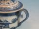Antique 19th Century Chinese Export Canton Blue & White Cider Jug Teapots photo 4