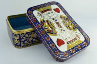 China Rare Collectibles Old Decorated Handwork Cloisonne King Jewel Boxaaaaa photo