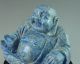 560g Antique Chinese Lapis Lazuli Carved Buddha Statue Other photo 5