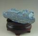 560g Antique Chinese Lapis Lazuli Carved Buddha Statue Other photo 8