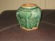 Late 19thc Deep Green Hexagon Shaped Pot Vases photo 5