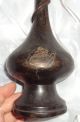 Very Old 8 Inch Chinese China Dragon Ming Style Patined Bronze Vase Vases photo 5