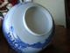 18thc Nanking Qianlong Blue & White Pagoda Large Bowl / Punch Bowl Bowls photo 7