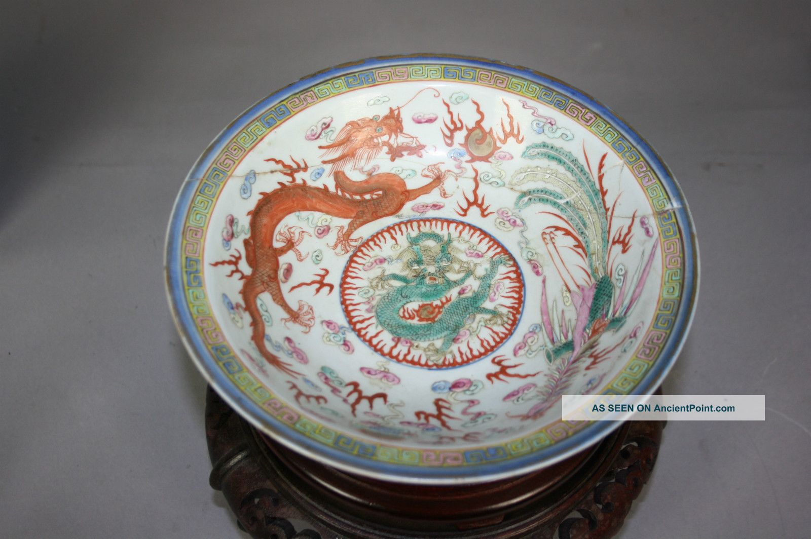 19th Century Chinese Famille - Rose Enameled Bowl Bowls photo