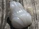 Fine Antique Qing Chinese Rare Carved Blue - Grey Nephrite Jade Frog Amulet/toggle Amulets photo 1