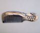 Chinese 100% Ox Horn Carved Phoenix Comb Nr Other photo 2