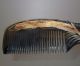 Chinese 100% Ox Horn Carved Phoenix Comb Nr Other photo 5