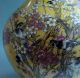China Yellow Glaze Famille Rose Plum Blossom Magpie Celestial Sphere Vases Vases photo 2