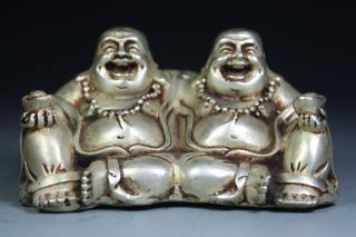 Chinese Handwork Copper Buddhism Old Statues photo