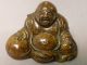 Antique Japanese 19th Century Bizen Buddha Hotei Figure Buddhas photo 1