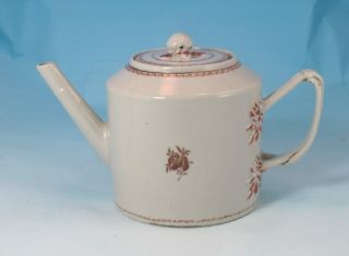 Antique 18thc.  Chinese Export Porcelain Tea Pot Circa 1790 photo