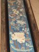 Pair Antique Chinese Silk Needlework Panels With Later Mirrored Frames Robes & Textiles photo 8