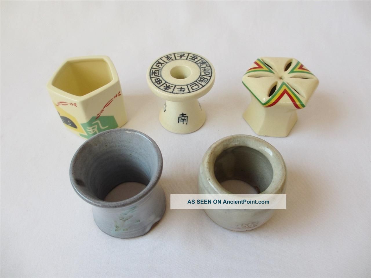 Japanese Pottery Lid Rest Futaoki 5set; Tea Ceremony/ Various Style/ 924 Other photo