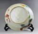 Vintage Chinese Famille Rose Large Plate Hand Printed Dragon On Both Side Plates photo 3
