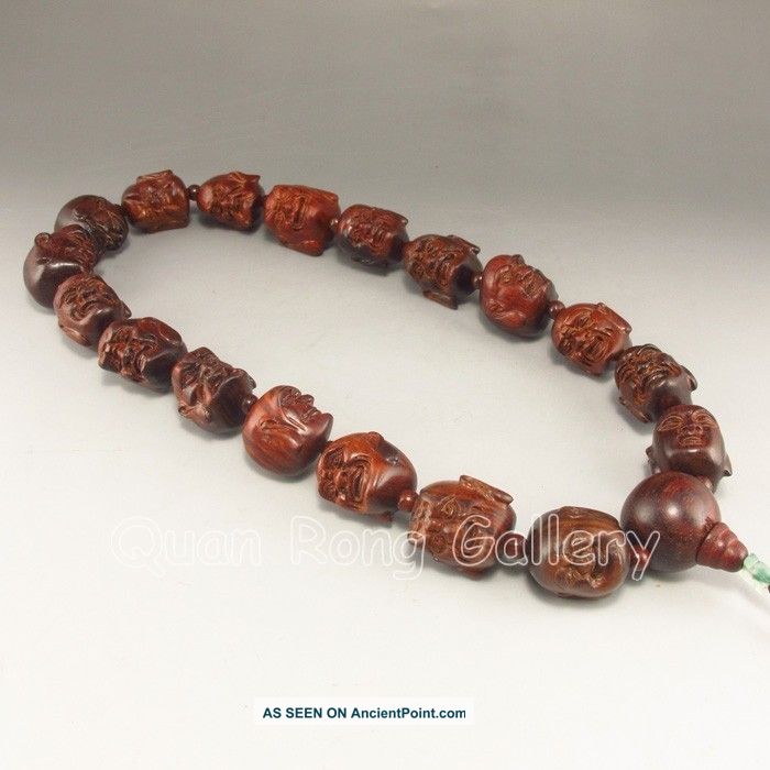 Chinese Hai Nan Huang Hua Li Hard Wood Necklace Buddhism Beads Nr Necklaces & Pendants photo