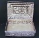 Antique Chinese Export Silver Box W/great Dragon & Phoenix Detail.  Late 19th Cent Boxes photo 5