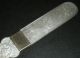 Antique Chinese Mother Of Pearl Letter Opener Deep Carved Figural 19th Century Other photo 2