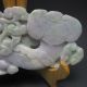 100% Natural Jadeite A Jade Hand - Carved Statues - - - - Lingzhi Nr/bg2332 Other photo 7