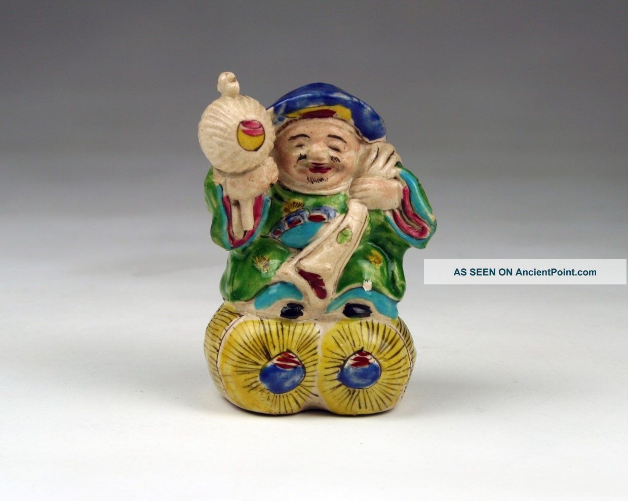 Rare Antique 19thc Meiji Japanese Daikoku Money Savings Box Figure Boxes photo