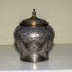 Rare Mamluk 19th Century Silver Copper Brass Spice Jar Damascene Koranic Islamic Middle East photo 2