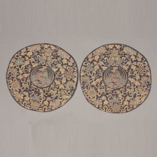 Pair of metallic thread kesi - Woven rank Badge photo
