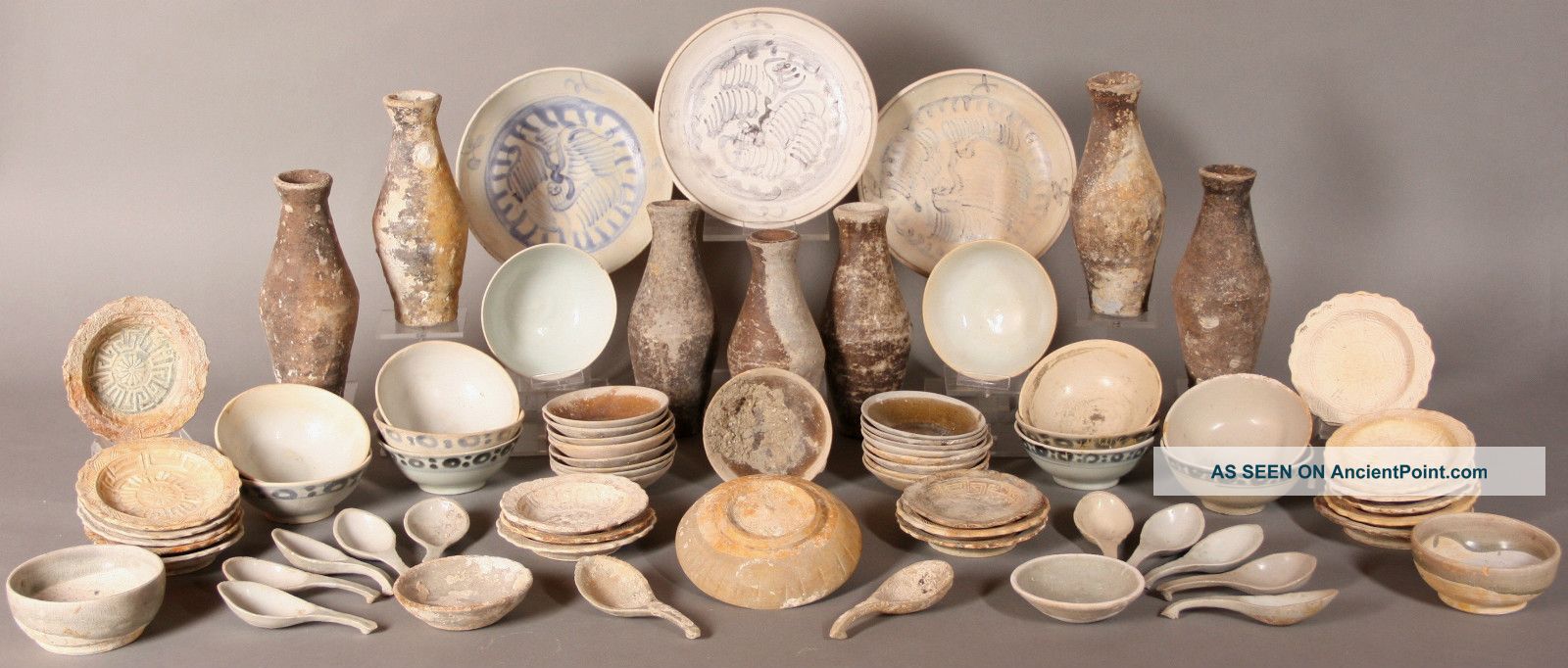 Antique Chinese Porcelain Collection From A Shipwreck (75 Pieces) Other photo