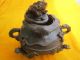 Bronze Incense Burner,  Three Boy Below,  Above Monsters And Toads Incense Burners photo 6