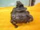 Bronze Incense Burner,  Three Boy Below,  Above Monsters And Toads Incense Burners photo 8