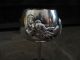 Pair Of 2 Antique Chinese Silver Dragon Cordial Goblets Rice Wine Stem Cups Glasses & Cups photo 1