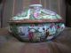 Chinese Export Canton Porcelain Tureen Diameter Nine Inches Other photo 2