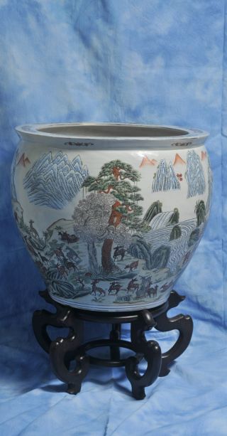 Rare,  Fine Large Chinese Porcelain Famille Rose Vase photo