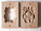 Japanese Antique Kashigata Ume Plum Flower With Cover Hand Carved Wooden Mold Other photo 5