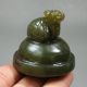 Old Chinese Hand Carved Natural Hetian Jade 3 Legs Incense Burner Other photo 9