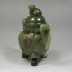 Old Chinese Hand Carved Natural Hetian Jade 3 Legs Incense Burner Other photo 1