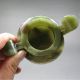 Old Chinese Hand Carved Natural Hetian Jade 3 Legs Incense Burner Other photo 8