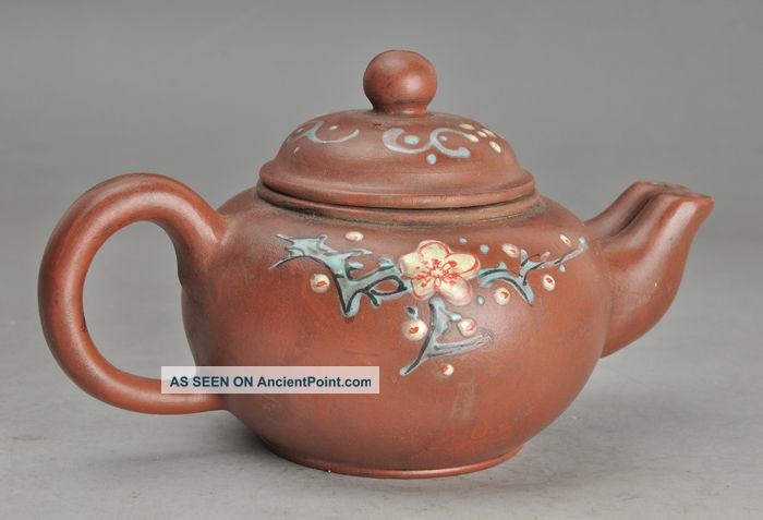 Antique 19th Century Chinese Yixing Teapot Relief 