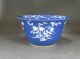 19th C.  Chinese Planter Blue Ground With Overglaze White Flowers Second One Pots photo 1
