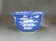 19th C.  Chinese Planter Blue Ground With Overglaze White Flowers Second One Pots photo 3