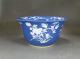 19th C.  Chinese Planter Blue Ground With Overglaze White Flowers Second One Pots photo 4