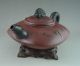 Fine Old Chinese Yixing Swarestone Teapot With Bamboo And Chinese Poem Teapots photo 1
