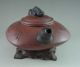 Fine Old Chinese Yixing Swarestone Teapot With Bamboo And Chinese Poem Teapots photo 4