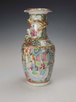 Antique Chinese Oriental - Cantonese Famille Rose Vase photo