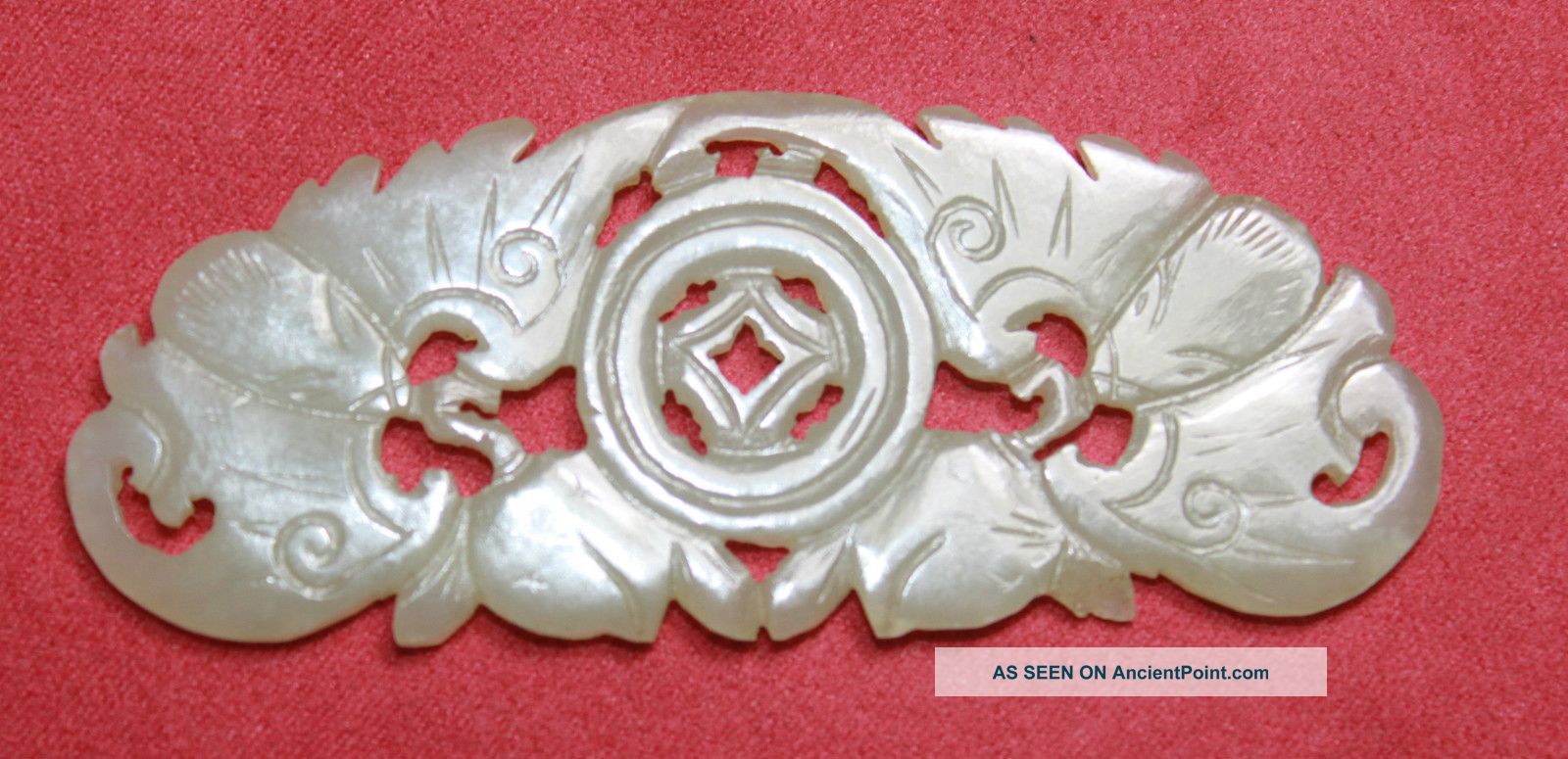 Rare Chinese Jade Bats With Coin And Peaches Other photo