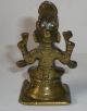 Antique Cast Bronze Hindu God Deity Figure Ganesh 19th Century 3.  25 