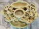 Old Carved White Soap Stone Soapstone Garden Desk Set Smoking Stand Other photo 6