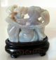 Antique Chinese Carved Opal Figure Of Woman With Urn Of Flowers On Stand Men, Women & Children photo 1